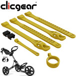 Clicgear Trimset Gekleurde Siliconen Straps, geel