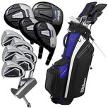 Wilson Player Fit 17-Delige Golfset Heren Staal met standbag, overzicht