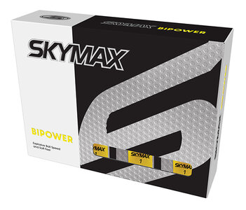 Skymax Bipower Soft Golfballen 12 Stuks Geel