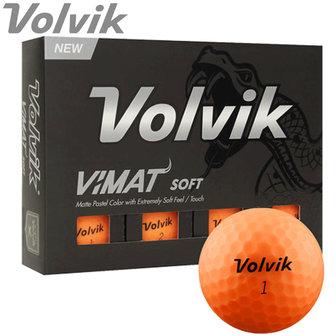 Volvik Vimat Soft Golfballen Oranje 12 stuks
