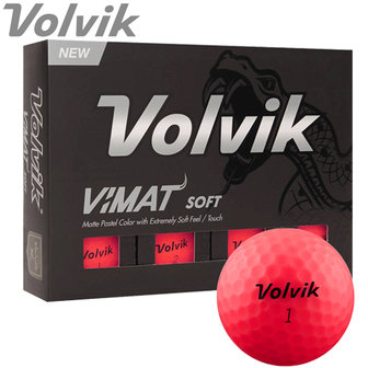 Volvik Vimat Soft Golfballen Roze 12 stuks