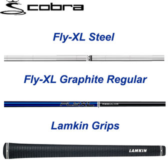 Cobra Fly-XL Complete Set Heren Staal Cartbag Blauw Shafts Grips