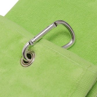 Athlete Tri-fold 100% Cotton Golfhanddoek, lime 2