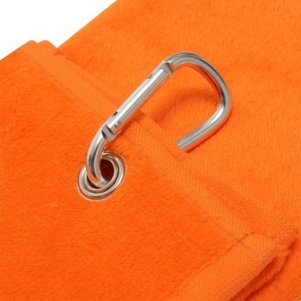 Athlete Tri-fold 100% Cotton Golfhanddoek, oranje 2