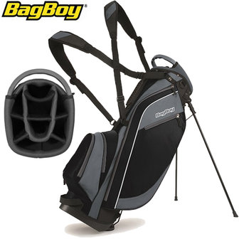 BagBoy SL Standbag, zwart/grijs