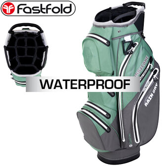Fastfold Hurricane Waterproof Cartbag, grijs/groen/wit