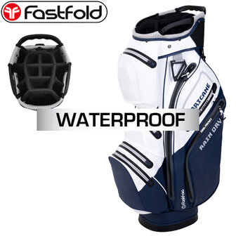 Fastfold Hurricane Waterproof Cartbag, navy/wit
