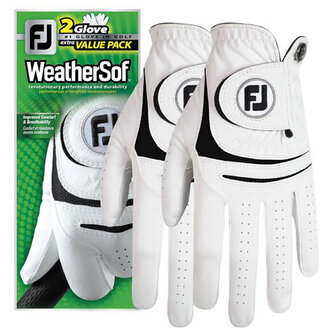 Footjoy Weathersof Golfhandschoen Dames Wit (2 Stuks)