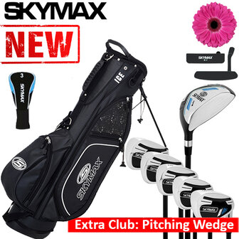 Verandering muur Souvenir Skymax S1 XL Halve Golfset Dames Graphite met Standbag Zwart -  Golfdiscounter.nl