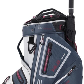 Big Max Dri Lite Tour Cartbag, navy/grijs/bordeaux rood 10