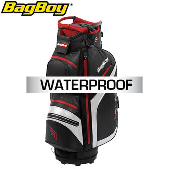 BagBoy Technowater DG Lite DRI TL Cartbag, zwart/rood