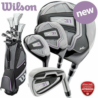 Wilson X31 Complete Dames Ladies Golfset 