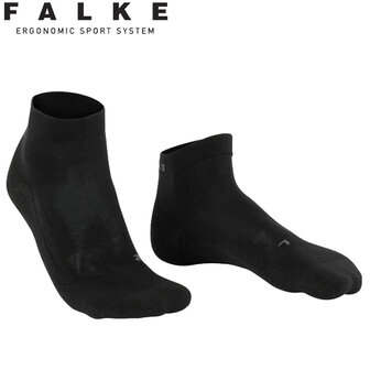 Falke GO2 Short Golfsokken Dames, zwart