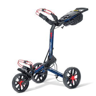 BagBoy Slimfold Golftrolley, Navy/rood