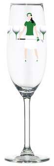 Dames Champagneglas Golf