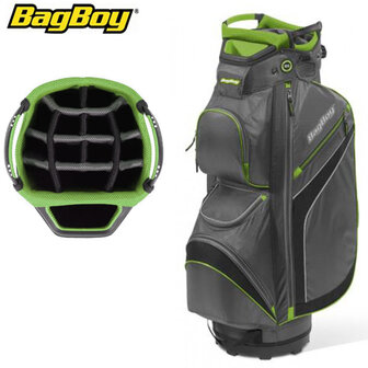 BagBoy DG Lite II TL Cartbag, grijs/lime