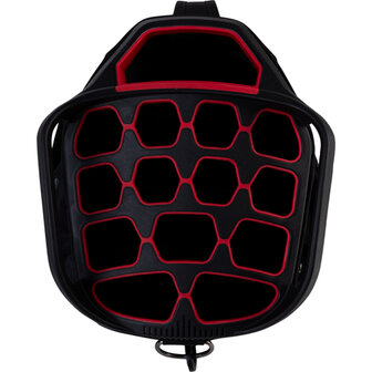 Skymax Lichtgewicht Cartbag, divider zwart/rood