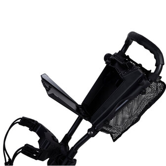 Fastfold Compact+ Golftrolley, handvat met opbergmogelijkheid