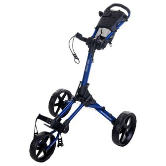 Fastfold Square Golftrolley, marine blauw