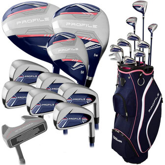 Wilson Profile 14-Delige Golfset Dames Graphite, complete golfset foto1