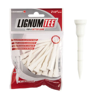Lignum Golf Tees 62 MM 16 Stuks (Wit)