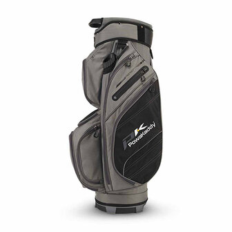 PowaKaddy DLX - Lite Edition Cartbag, grijs/zwart zijkant