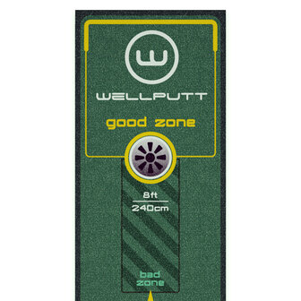 Wellputt Putting Mat - 3M - Green, van bij de hole