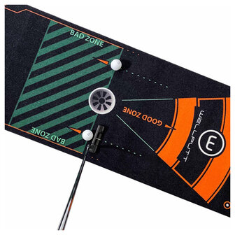 Wellputt Putting Mat Performance - 4m - Zwart, detail hole 2