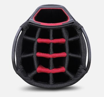 Big Max Dri Lite XTR Ruime Cartbag, zwart/grijs/bordeaux rood, top