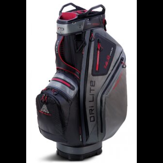 Big Max Dri Lite XTR Ruime Cartbag, zwart/grijs/bordeaux rood -zijkant