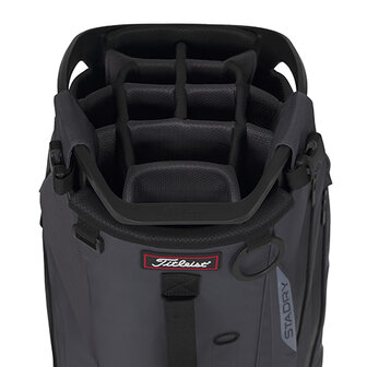 Titleist Hybrid 14 StaDry Waterproof Standbag Golftas, antraciet top