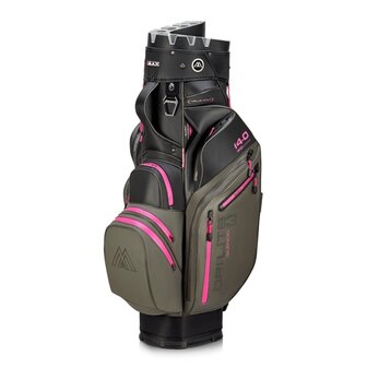 Big Max Dri Lite Silencio 3 Cartbag, zwart/grijs/roze