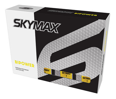 Skymax Bipower Soft Golfballen 12 Stuks Geel