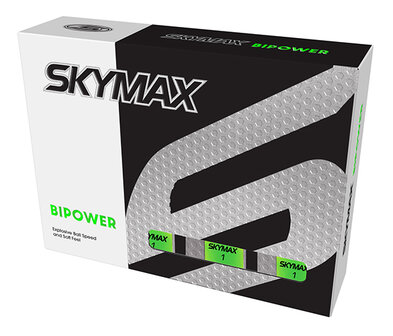 Skymax Bipower Soft Golfballen 12 Stuks Lime
