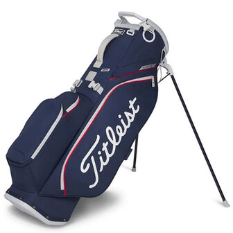 Titleist Players S4 Standbag, navy/wit/rood
