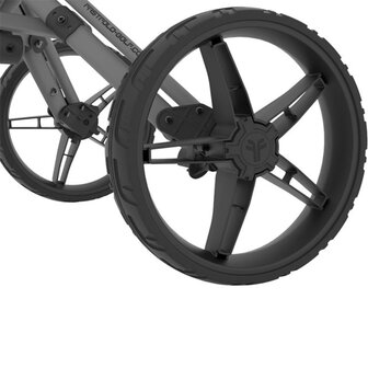 Fastfold 360 Golftrolley, antratraciet met zwart wiel
