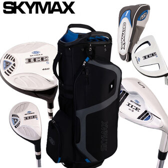 Skymax IX-5 Complete Golfset Dames Graphite met Cartbag Zwart/Blauw