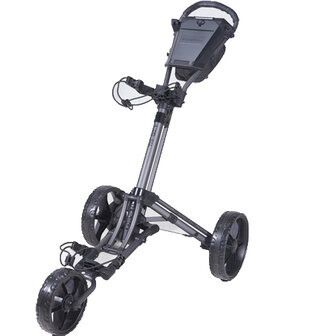 Fastfold Tri-Go Golftrolley, antraciet