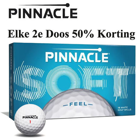 Pinnacle Soft golfballen 15 Stuks