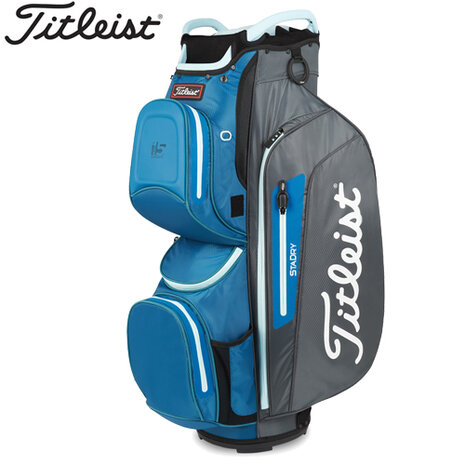 Titleist Cart 15 StaDry Waterproof Cartbag, grijs/blauw/lichtblauw