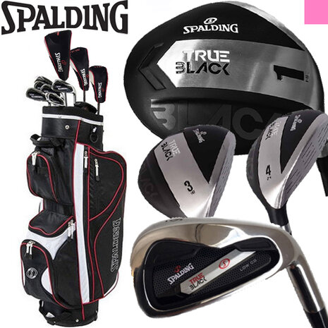 Spalding True Black Golfset Dames Graphite met Cartbag - NL - Golfdiscounter.nl