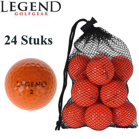 geestelijke gezondheid Materialisme stopcontact 24-Stuks Legend Golfballen, oranje - Golfdiscounter.nl