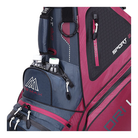 Big Max Dri Lite Sport 2 Cartbag, donkerblauw/bordeaux 6