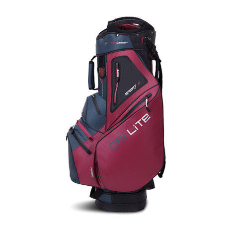 Big Max Dri Lite Sport 2 Cartbag, donkerblauw/bordeaux 9