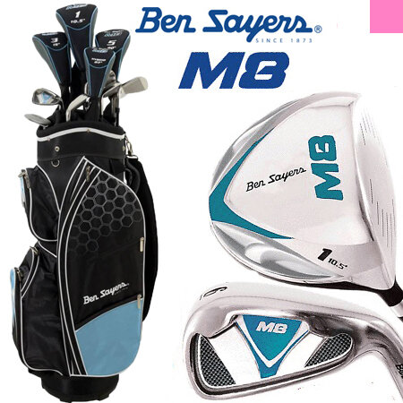 Ben Sayers M8 Complete Golfset Dames-Graphite Cartbag - Golfdiscounter.nl