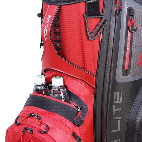 Big Max Dri Lite Tour Cartbag, rood/zwart/grijs 4