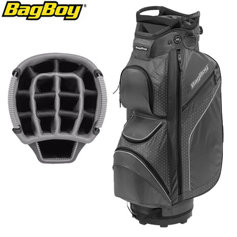 BagBoy DG Lite II TL Cartbag, grijs met zwart en witte stippen