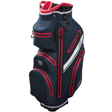 Wilson Staff Exo Dry Cartbag, navy/wit/rood