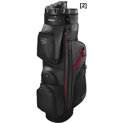 Wilson I-Lock Dry Cartbag, zwart/rood