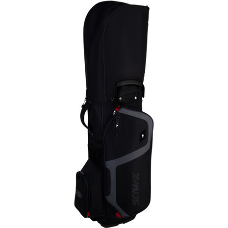 Skymax Lichtgewicht Cartbag, regenhoes tas zwart/rood